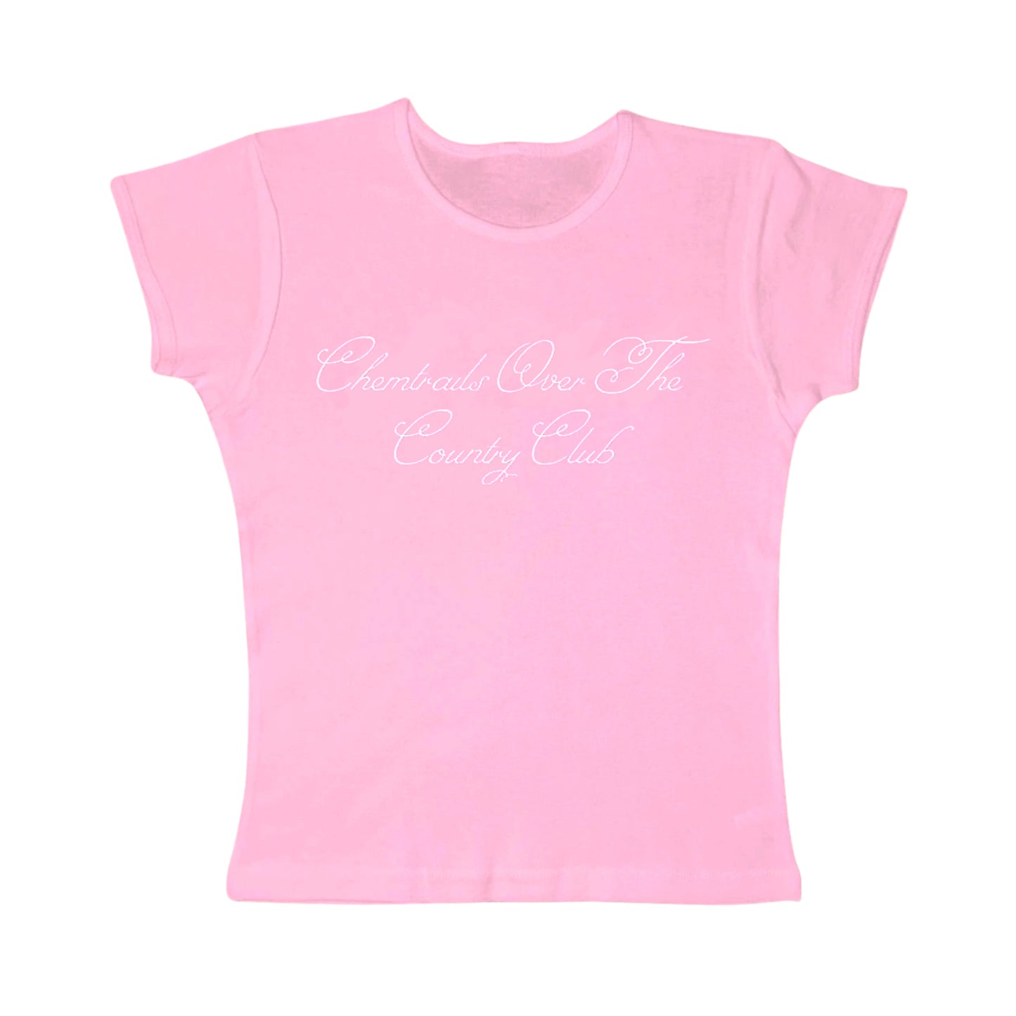Chemtrails over the country club tight fit baby tee