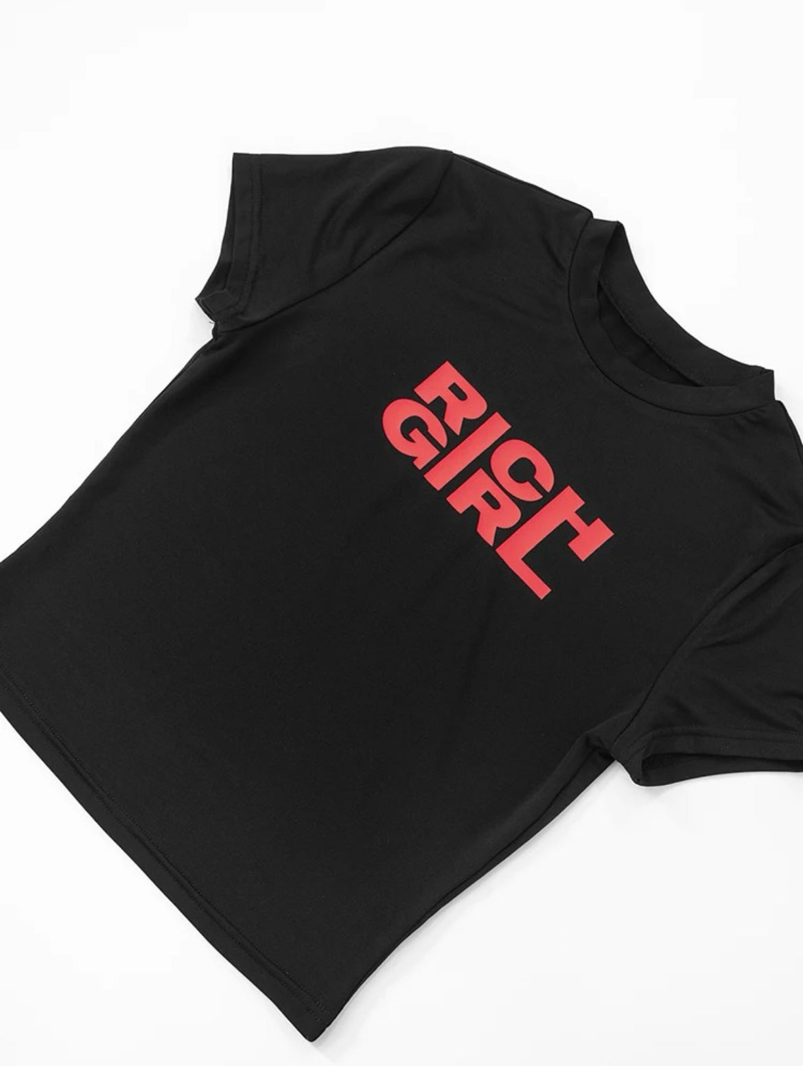 “Rich Girl” Tight Fit Baby Tee | Reigned