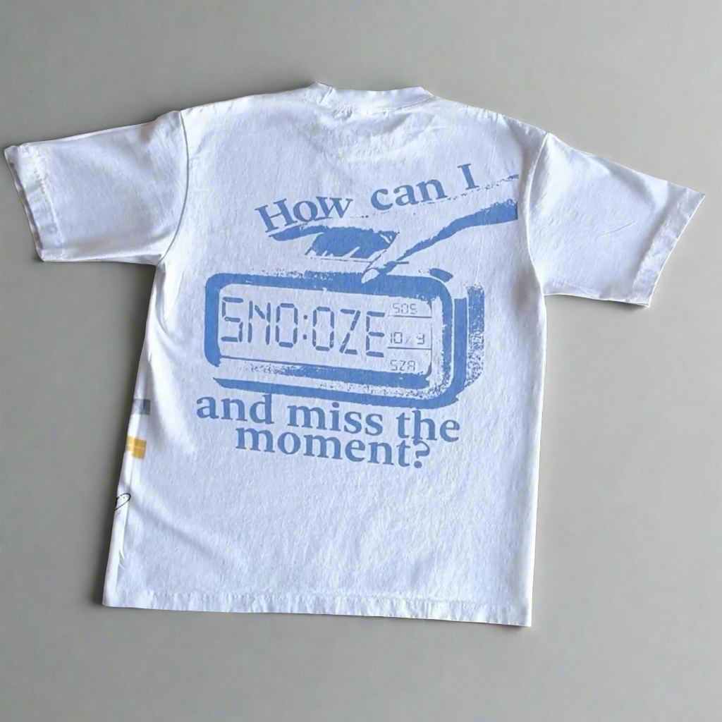snooze graphic t shirt