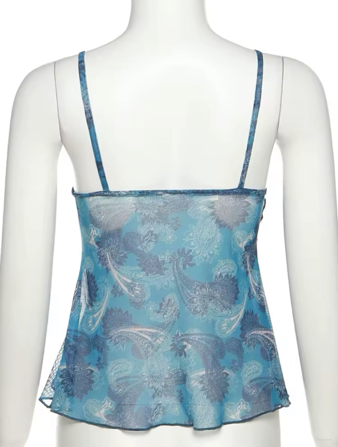 Wave Fairytale Style Mesh Tank Top