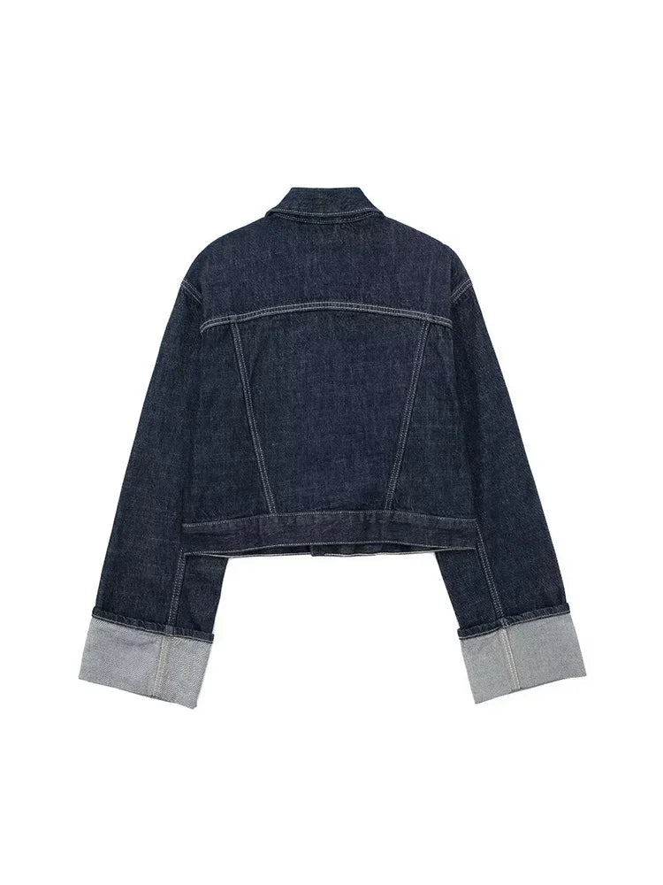 Dark Rustic Style Denim Jacket