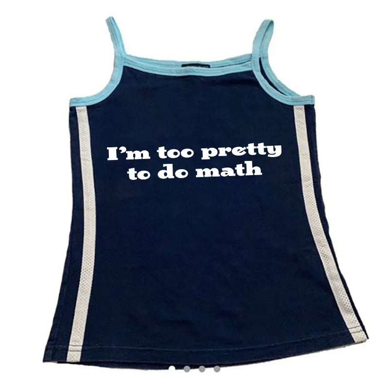 I’m too pretty to do math tight fit baby tee