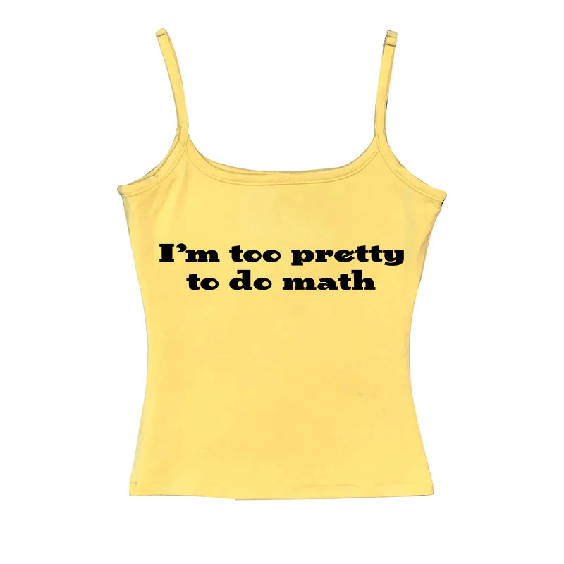 I’m too pretty to do math tight fit baby tee