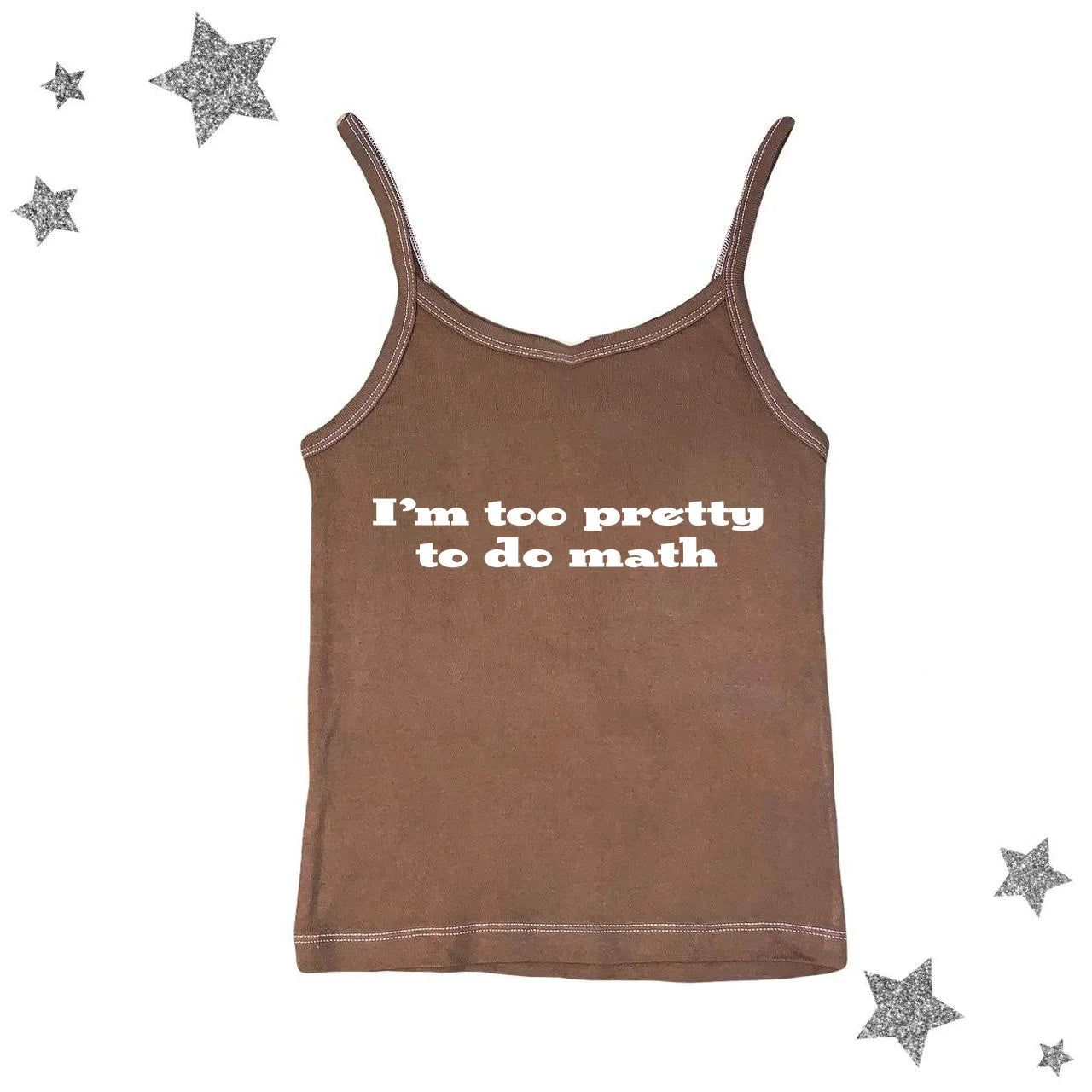 I’m too pretty to do math tight fit baby tee