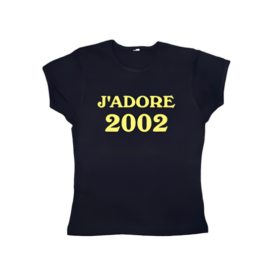 J’adore 2002 tight fit baby tee