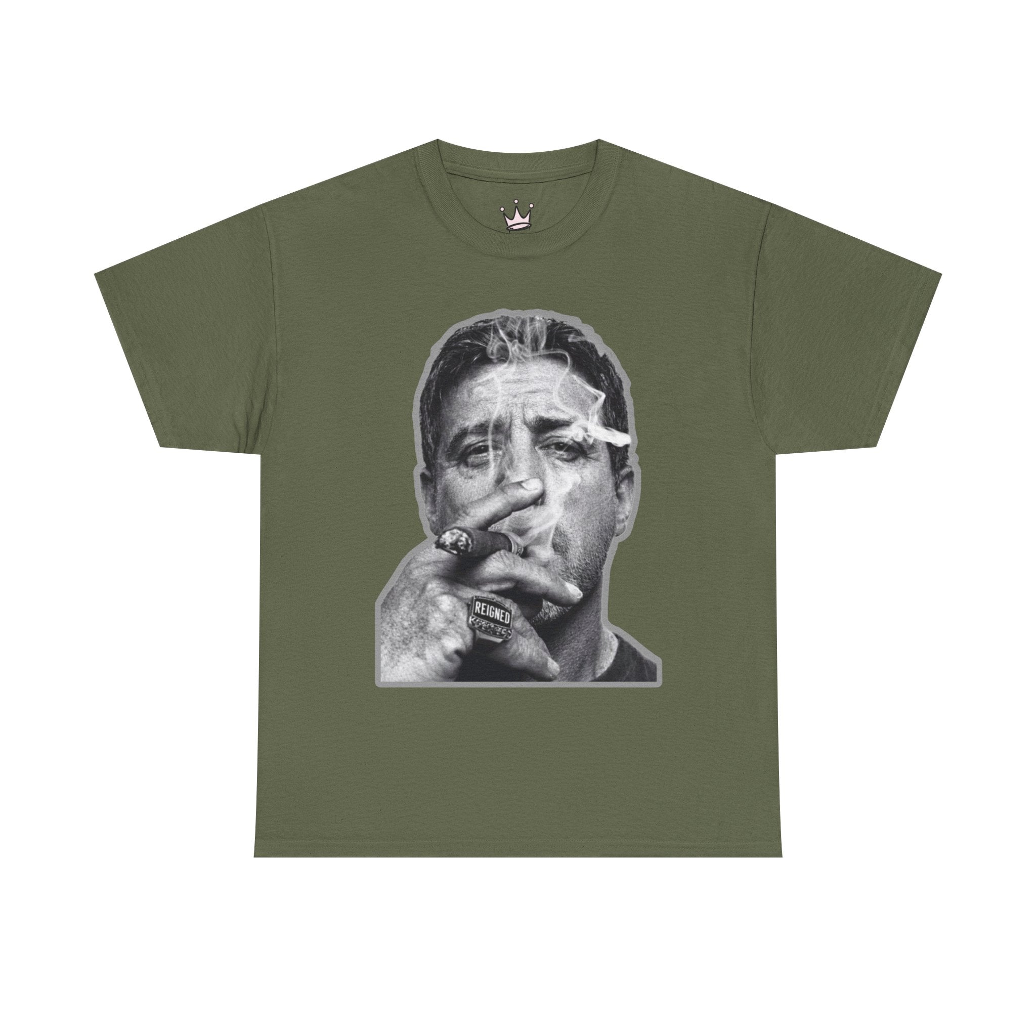 Cigar Portrait Graphic T-Shirt