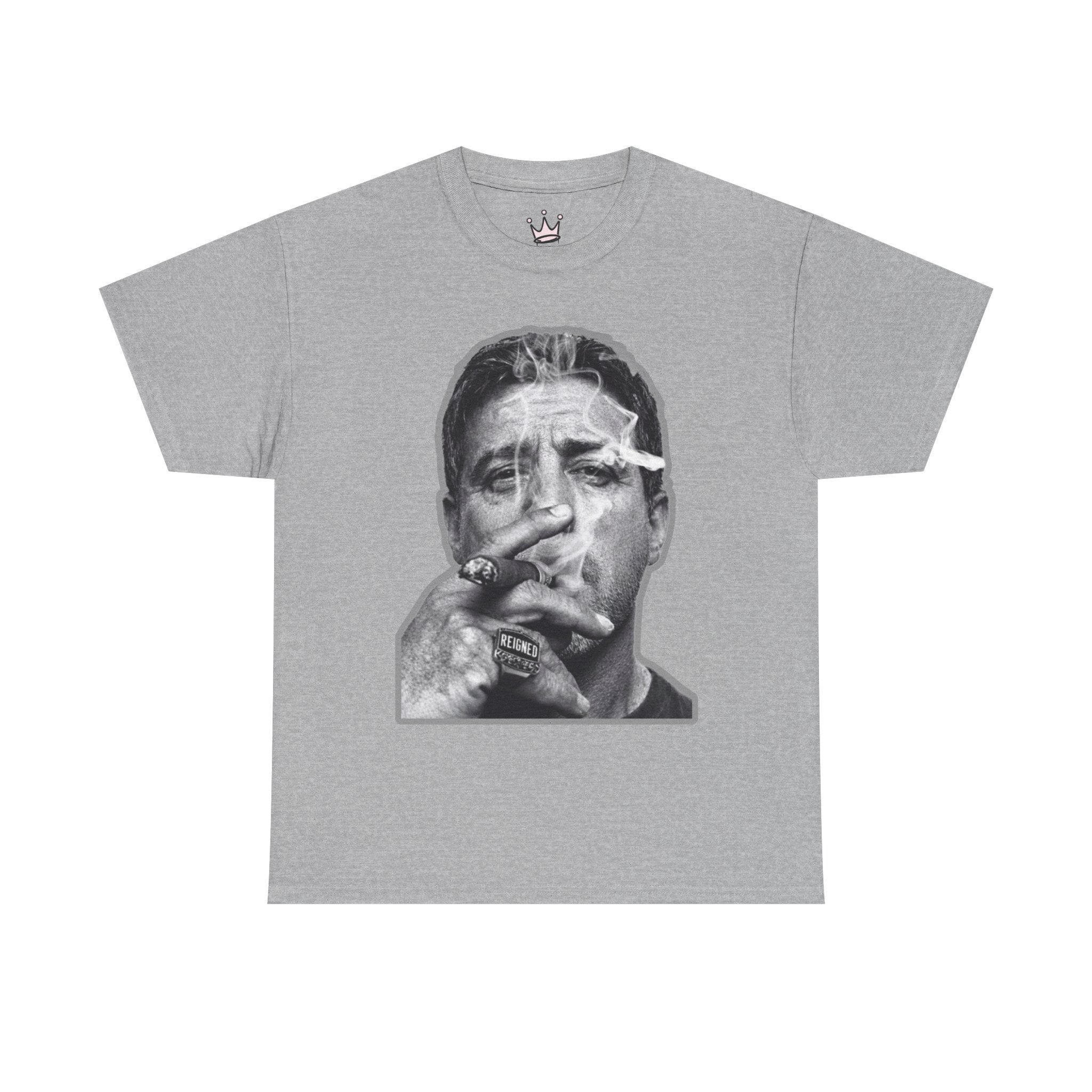 Cigar Portrait Graphic T-Shirt