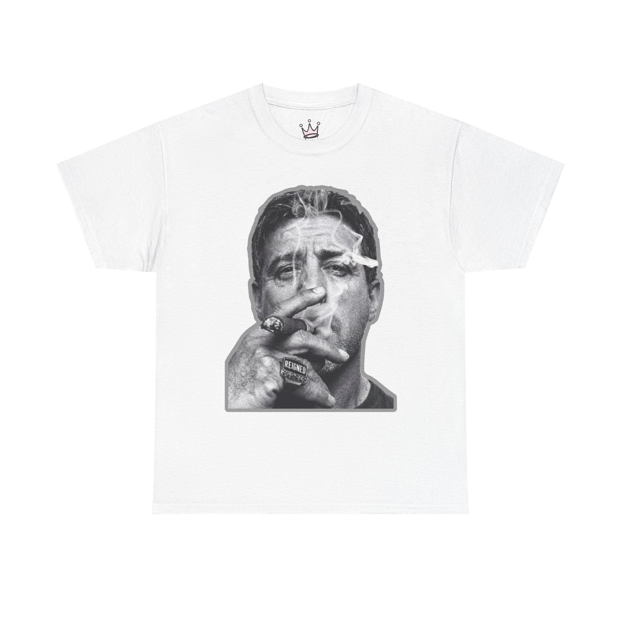 Cigar Portrait Graphic T-Shirt