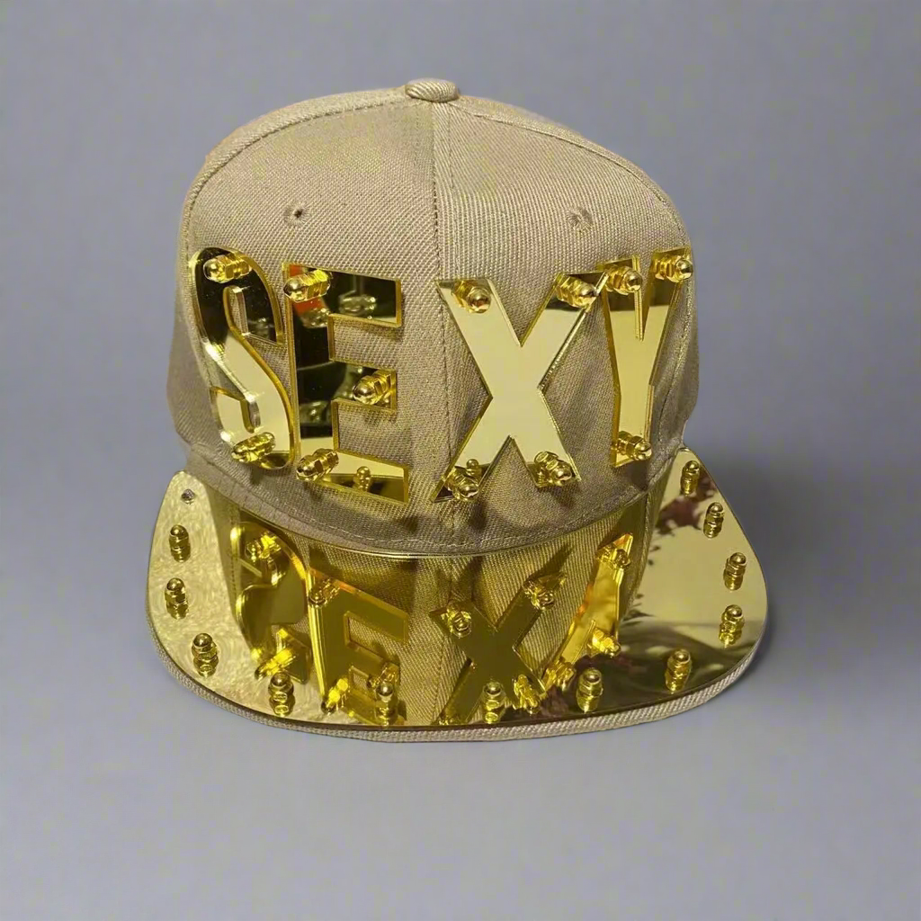 Statement ‘SEXY’ Mirror Jumbo Letter Flat Cap | Reigned