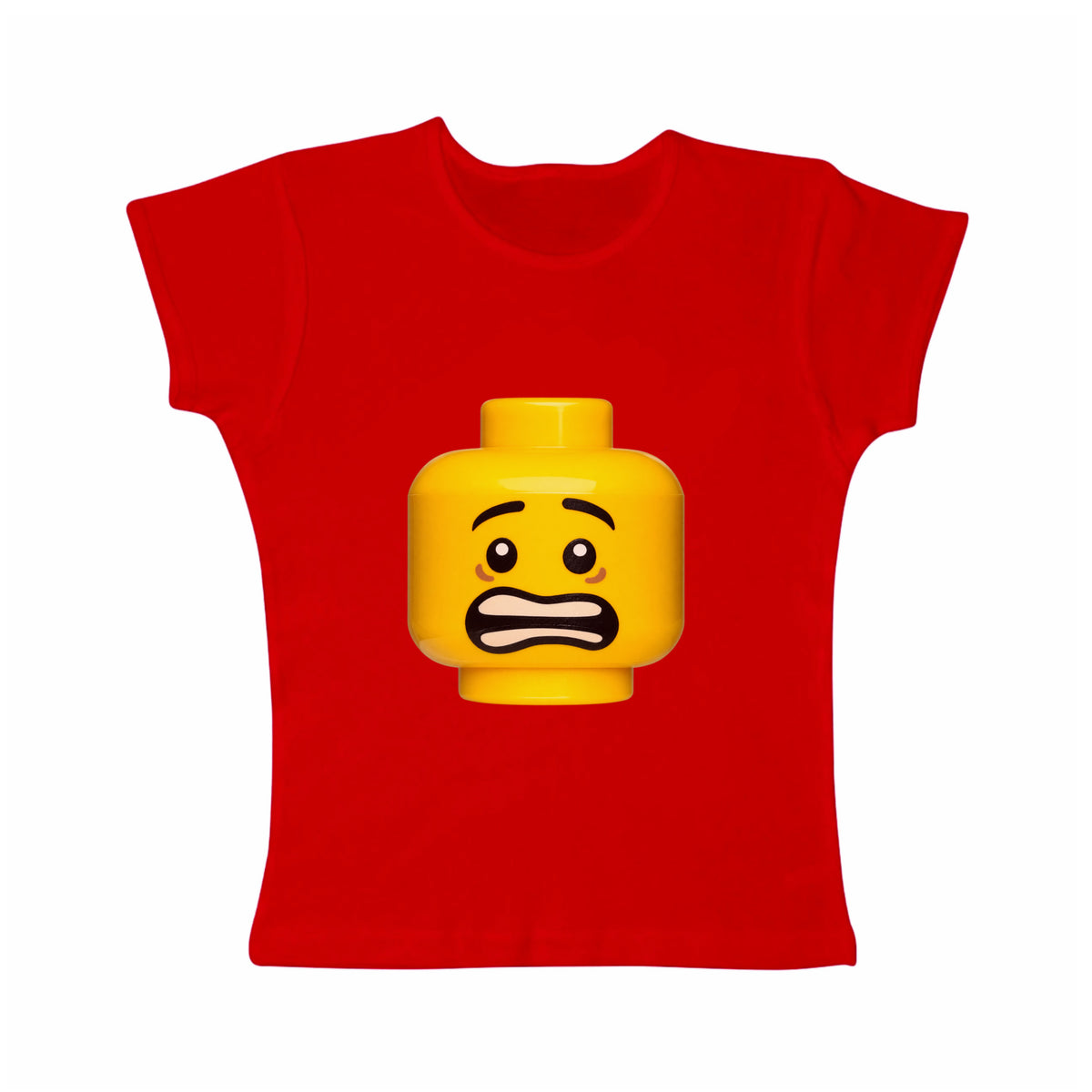 Yellow minifigure baby tee
