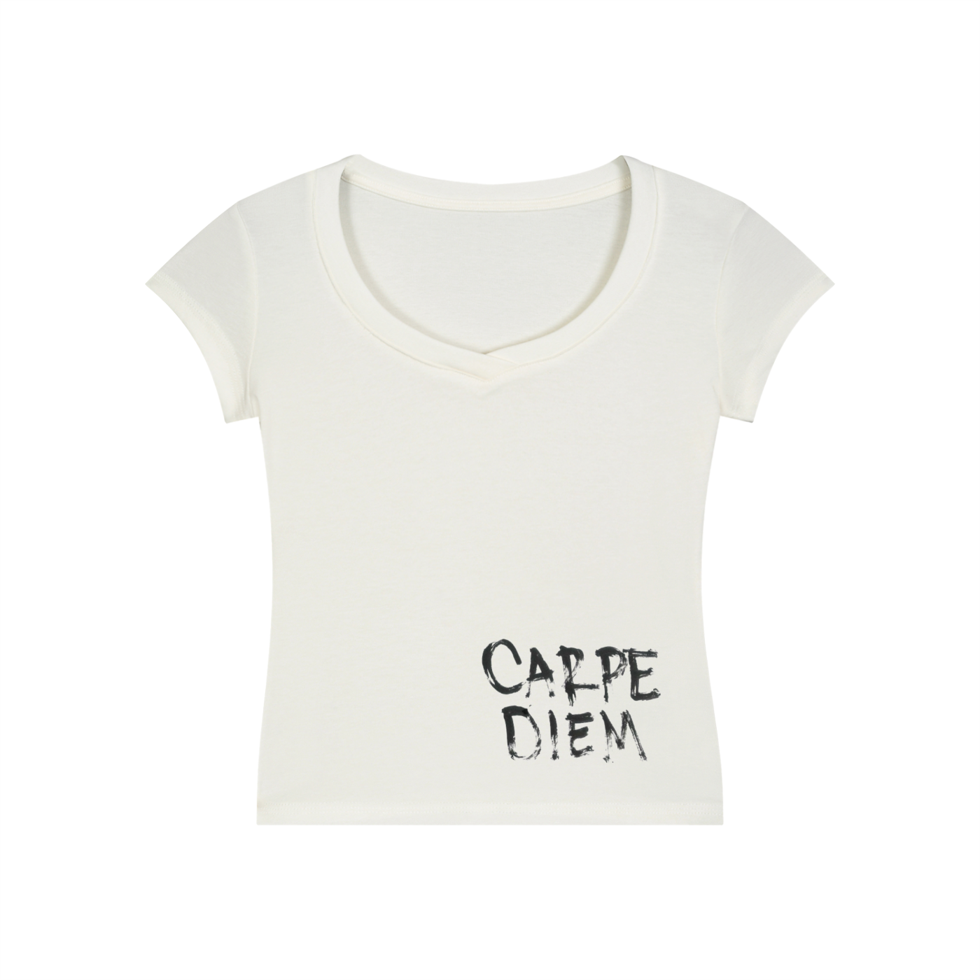 Carpe Diem V-Neck Baby Tee