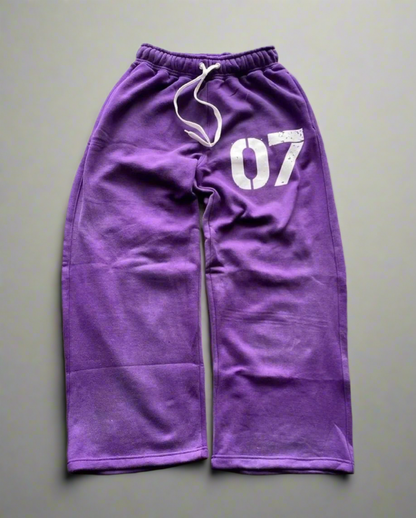 07 Oversized Zip up Hoodie And Sweatpants Set