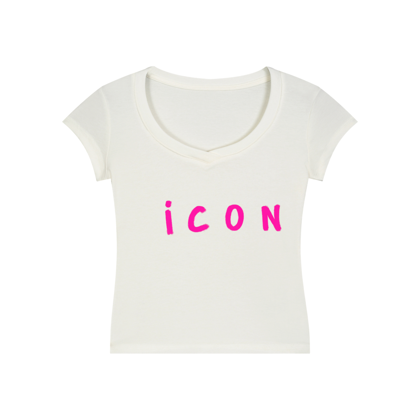 Iconic Wrap Around V-Neck Baby Tee