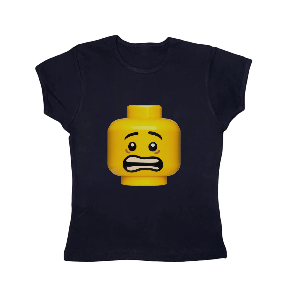 Yellow minifigure baby tee