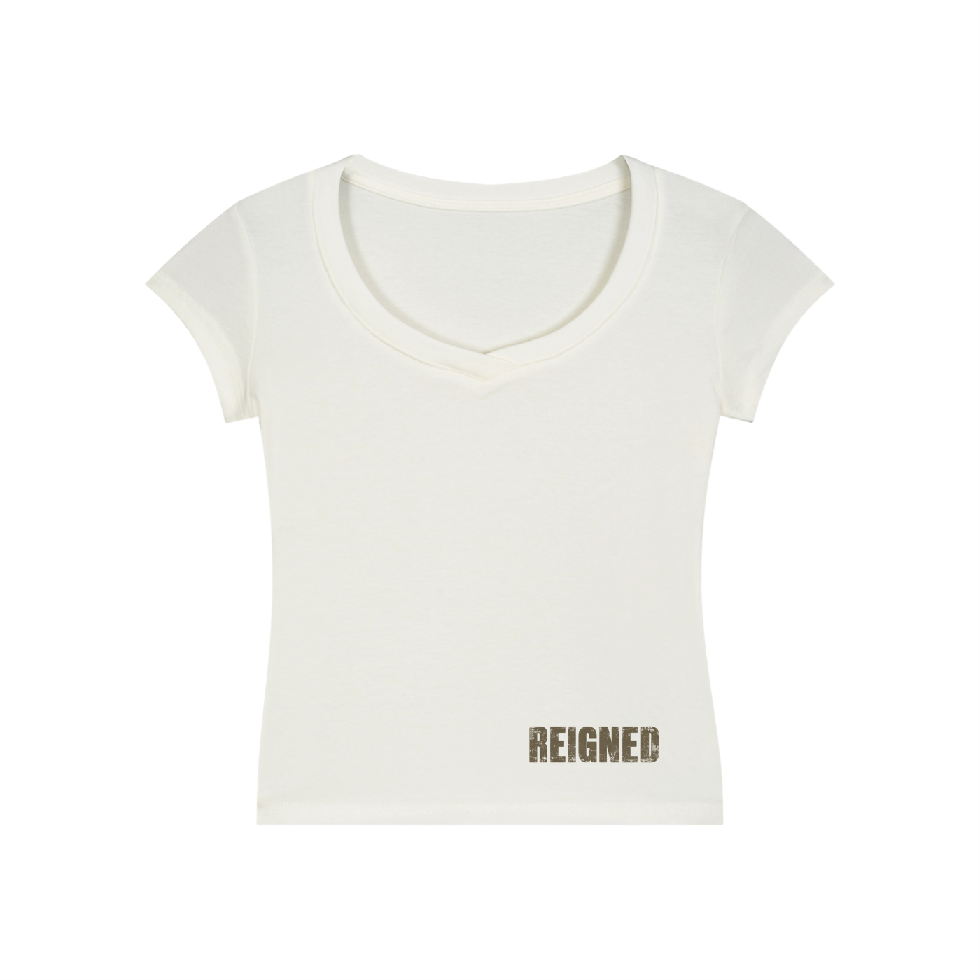 Reigned V-Neck Baby Tee