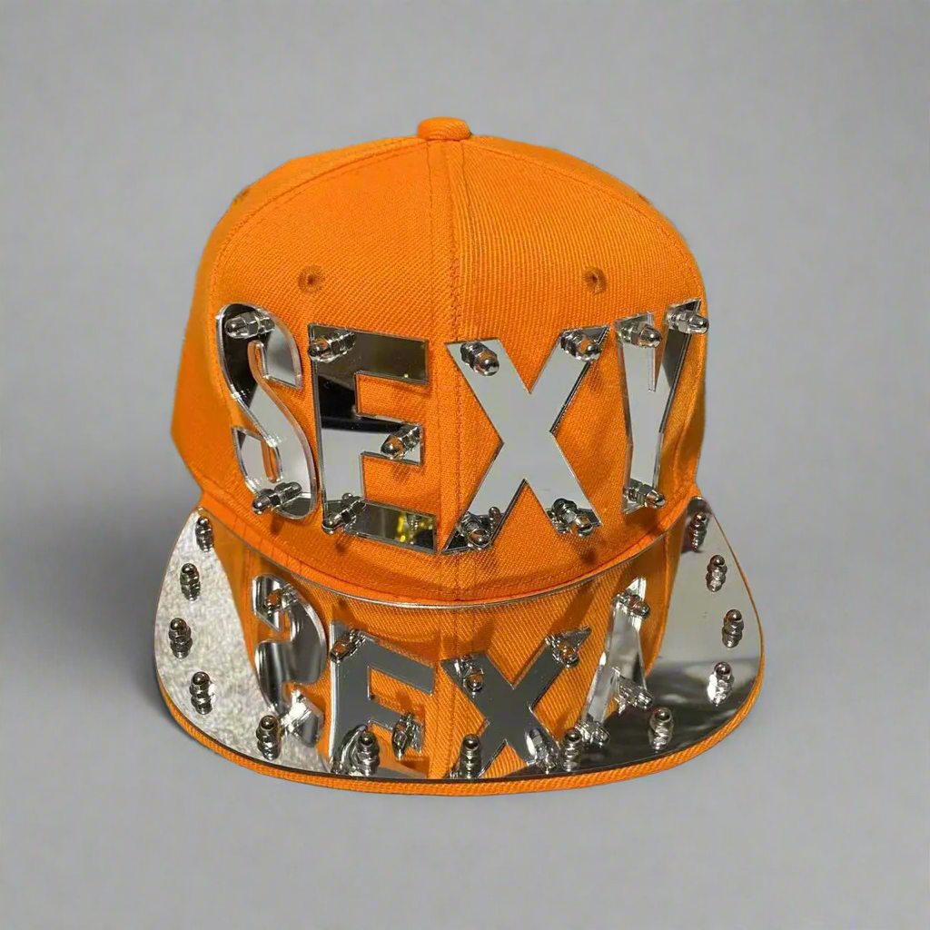 Statement ‘SEXY’ Mirror Jumbo Letter Flat Cap | Reigned