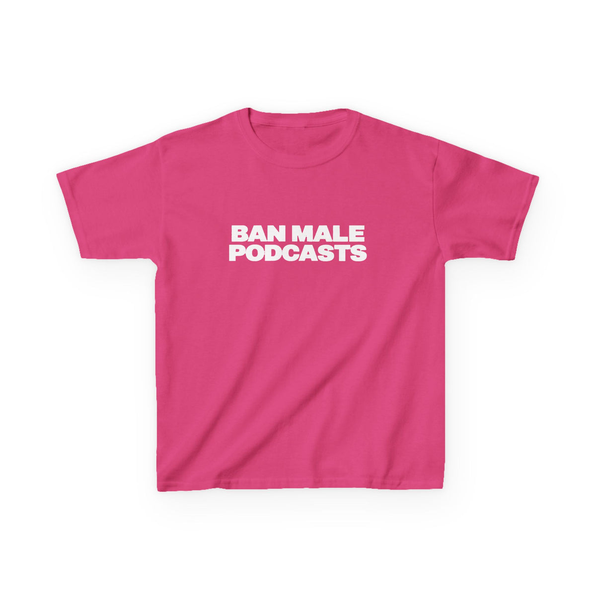 Kids T-Shirt — Plain White Heavy Cotton Tee