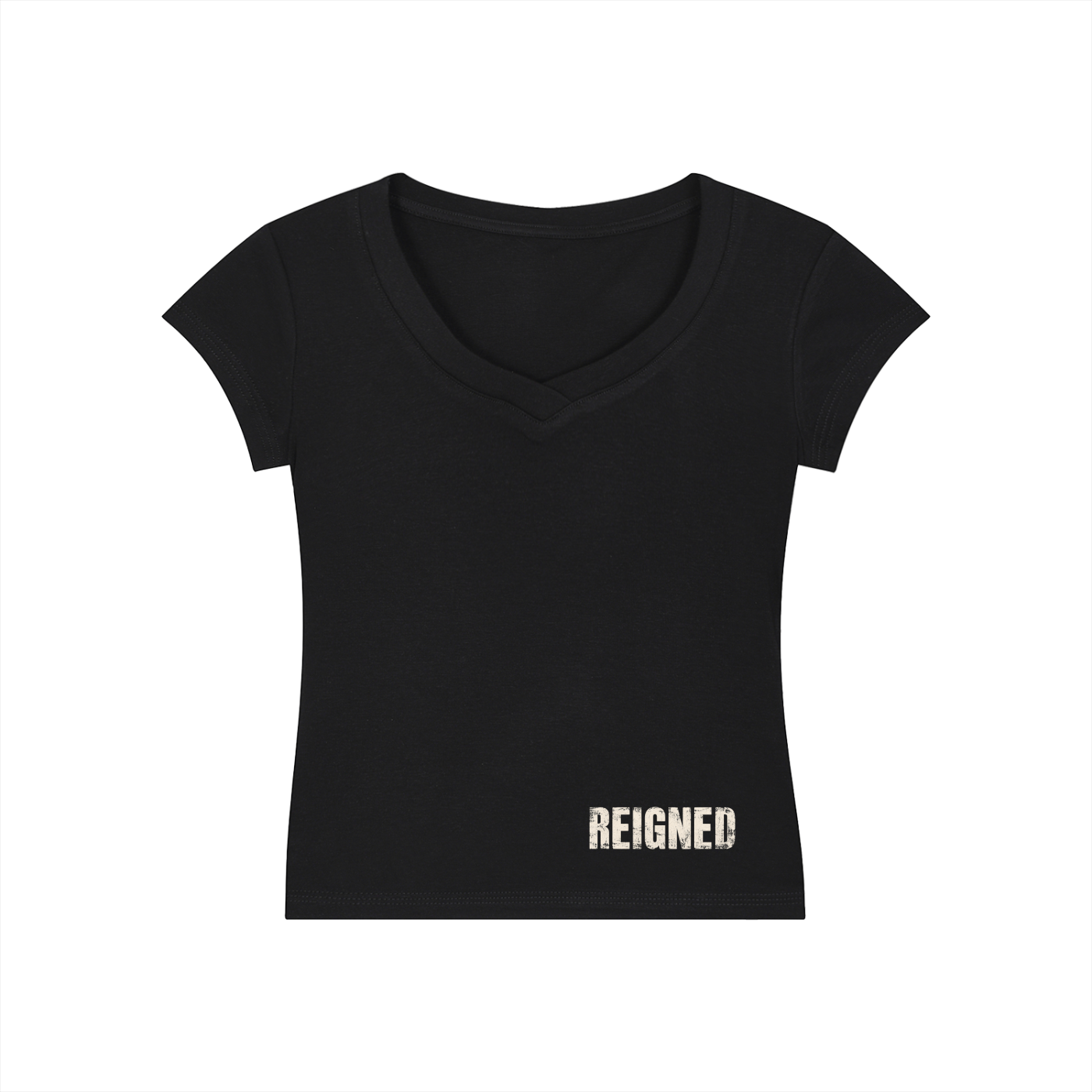 Reigned V-Neck Baby Tee