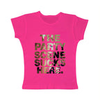 The Party Scene Sucks Here baby tee