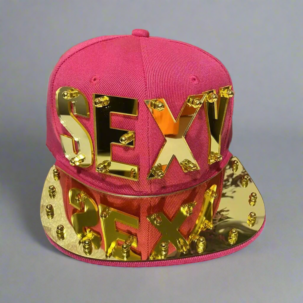 Statement ‘SEXY’ Mirror Jumbo Letter Flat Cap | Reigned