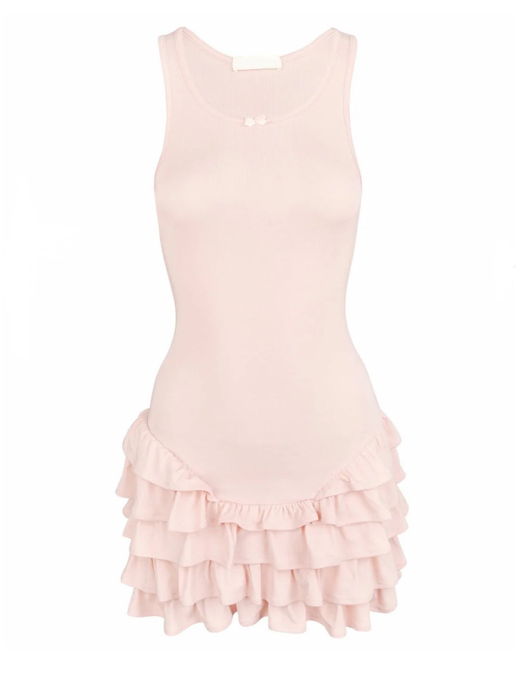 Layered Ruffle Hem Bodycon Dress | Reigned