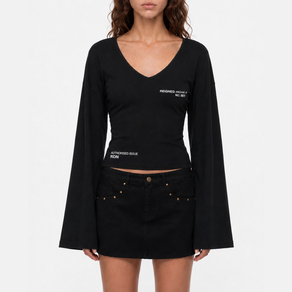 Women’s Fitted Bell Sleeve T-Shirt