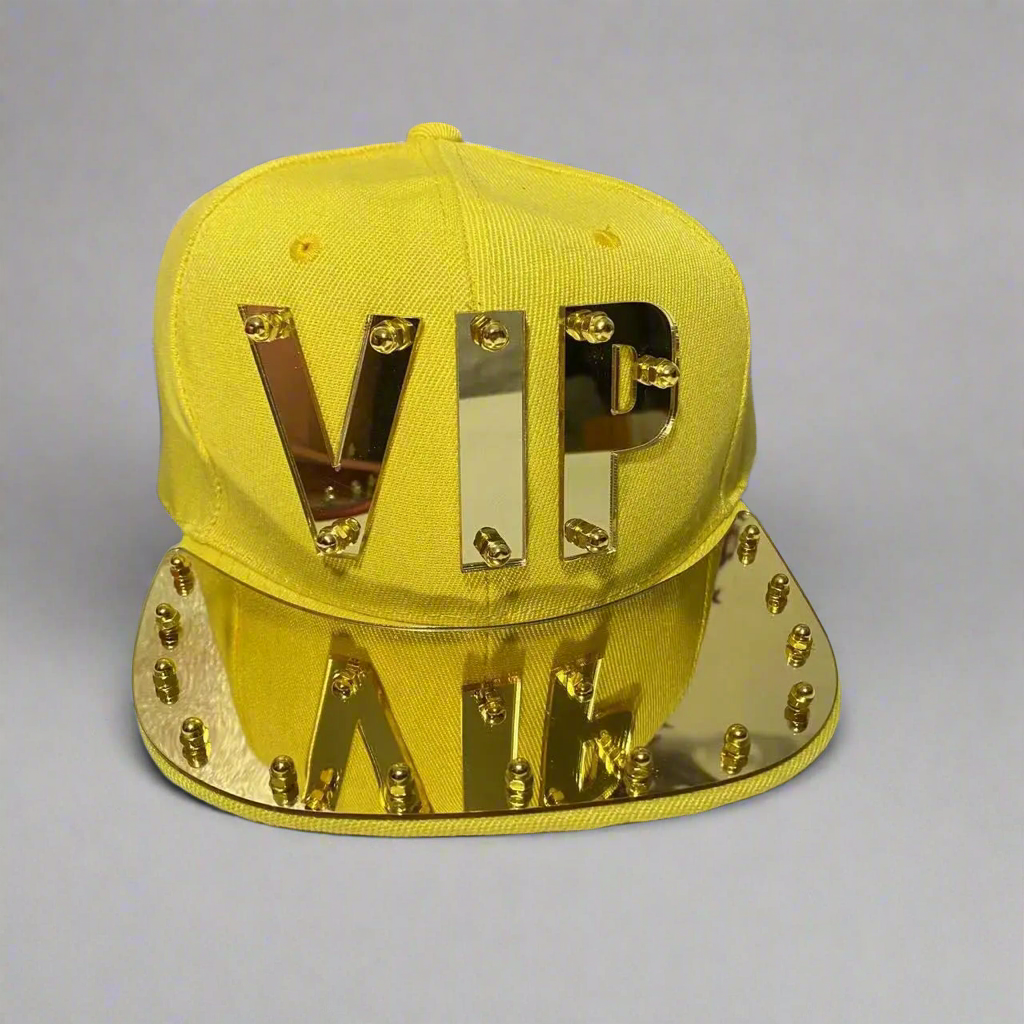 Statement ‘VIP’ Mirror Jumbo Letter Flat Cap | Reigned