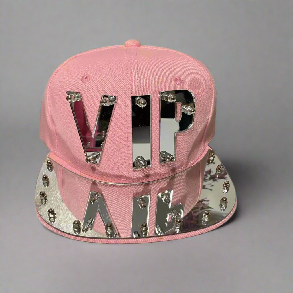 Statement ‘VIP’ Mirror Jumbo Letter Flat Cap | Reigned