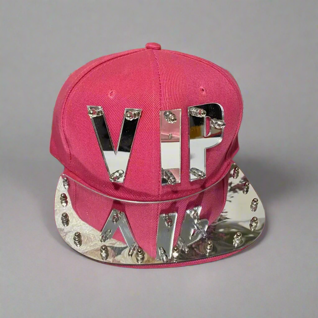 Statement ‘VIP’ Mirror Jumbo Letter Flat Cap | Reigned