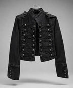 Braided military parade style denim jacket| Reigned