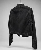 Braided military parade style denim jacket| Reigned
