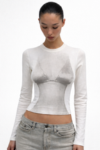 Sculpted bikini silhouette tight fitted long sleeve | Reigned