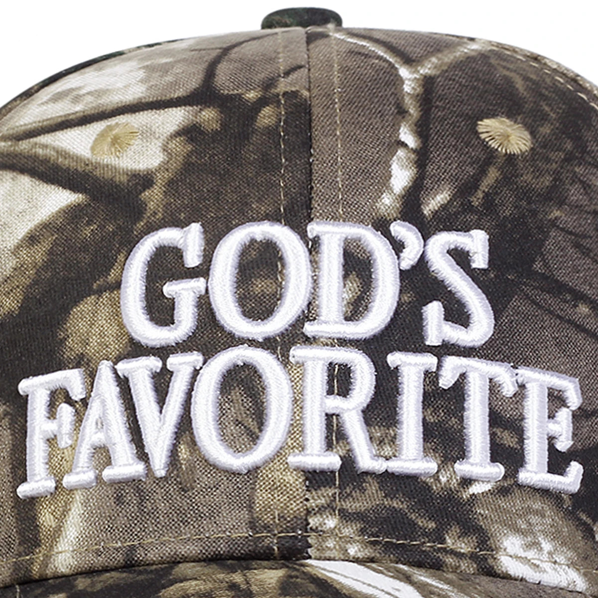 Gods Favourite Camo print baseball cap | Reigned