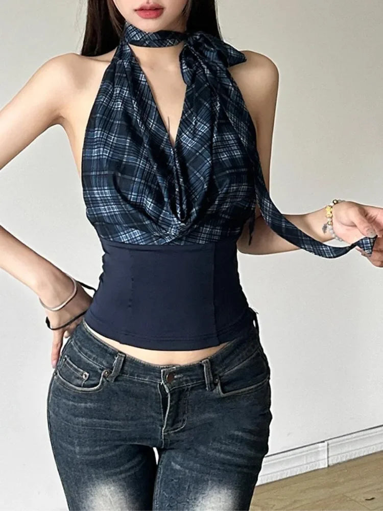 Scarf Detail Cowl Neck Top | Reigned