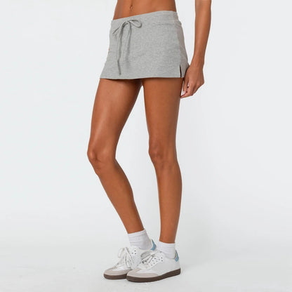 Low Rise Waistband Sweatskirt