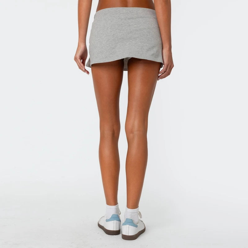 Low Rise Waistband Sweatskirt