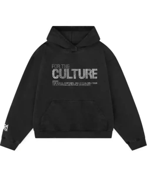 For The Culture Gem Embellished Graphic Hoodie