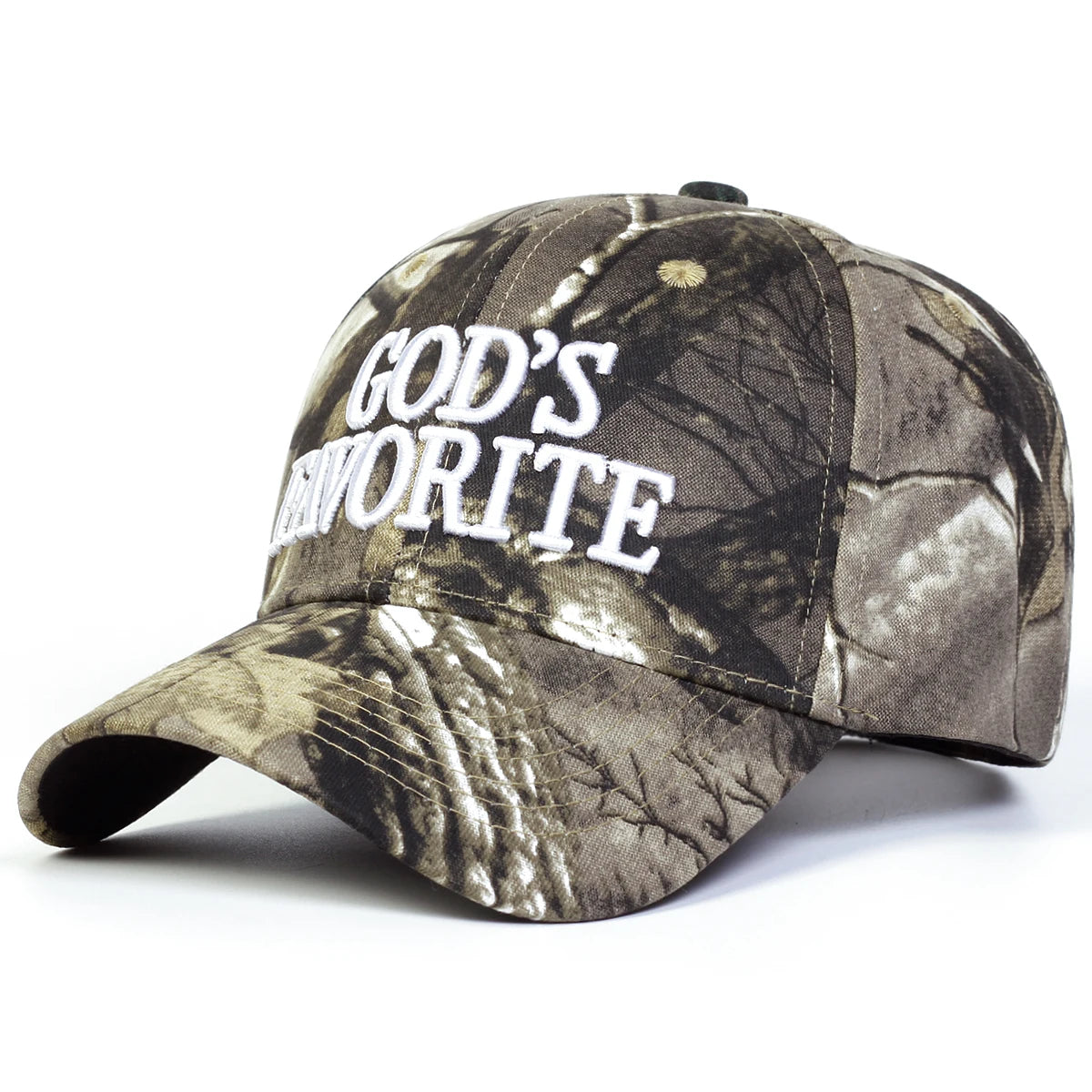 Gods Favourite Camo print baseball cap | Reigned