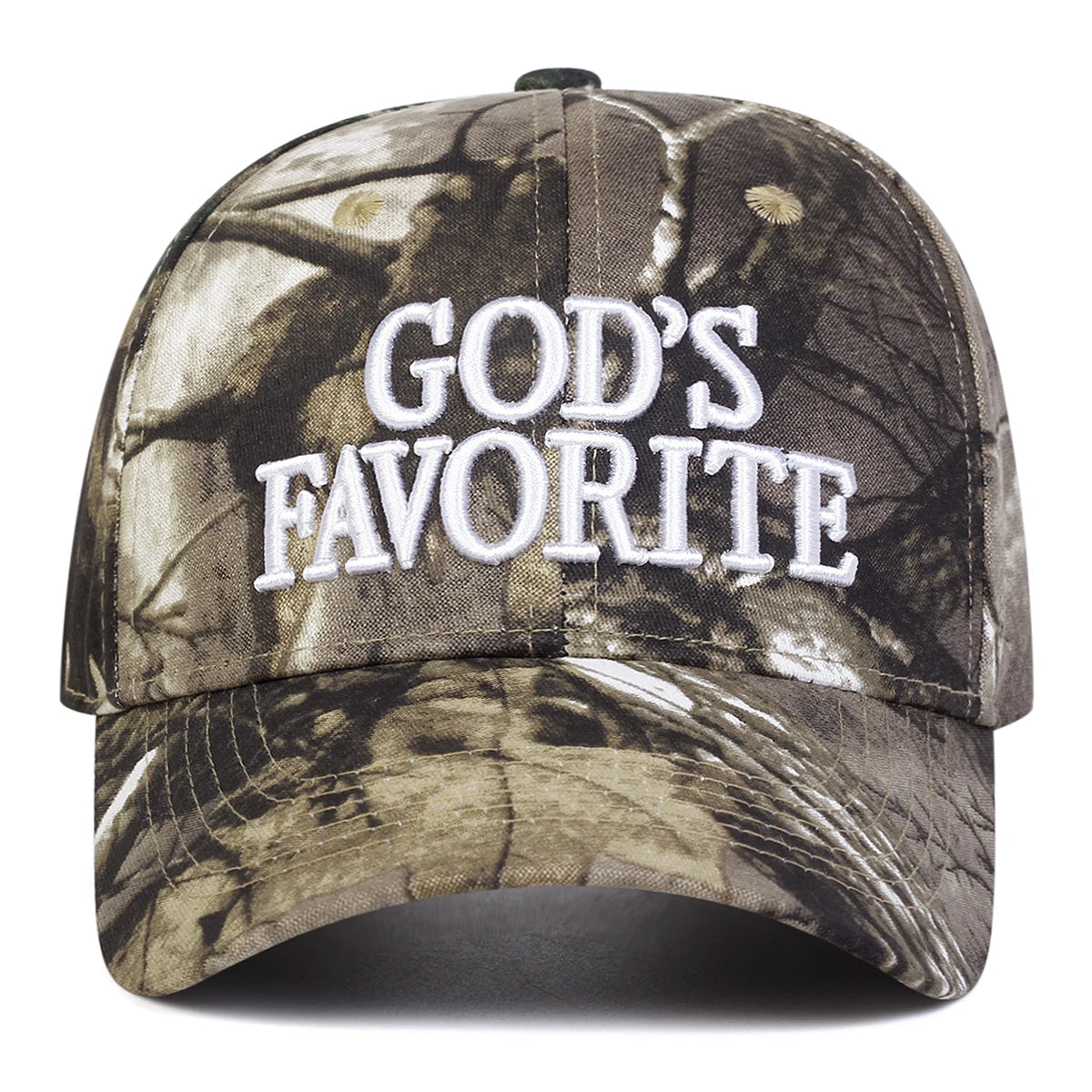Gods Favourite Camo print baseball cap | Reigned