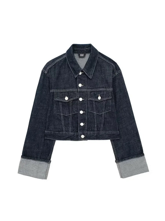 Dark Rustic Style Denim Jacket