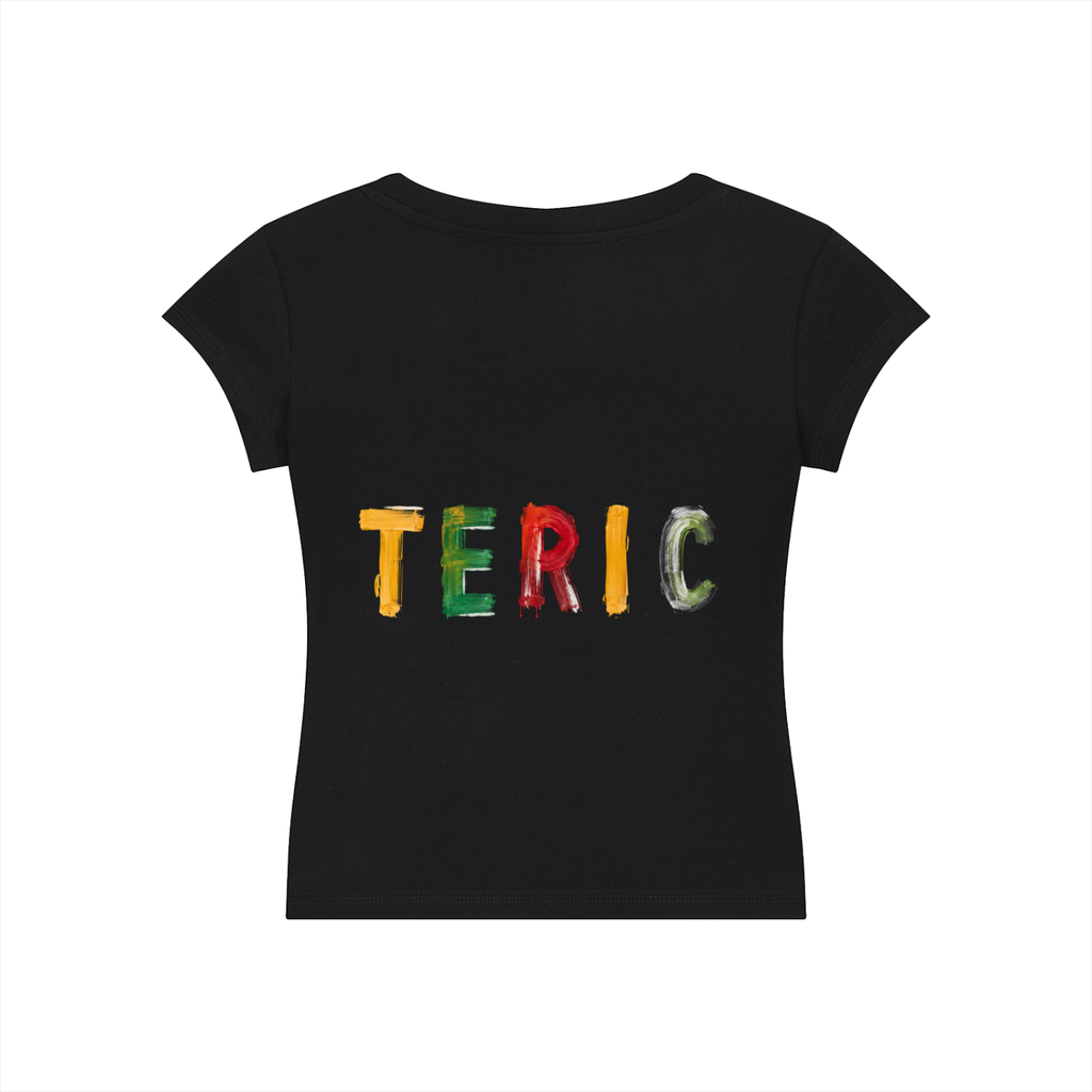 Eso - Teric Wrap Around V-Neck Baby Tee