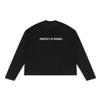 Raw Edge Long Sleeve Translucent T-Shirt